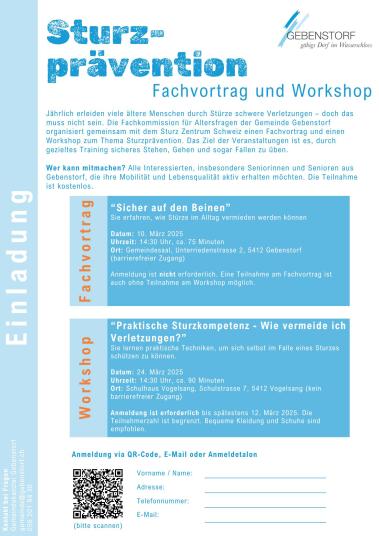 Sturzprävention Flyer