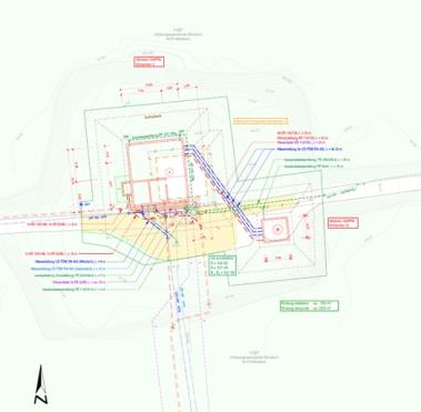 Situationsplan Bauprojekt